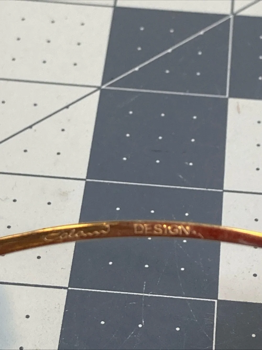 Vintage Colani Eyeglasses 1056 Gold Burgundy 54-17-135 Made In Japan